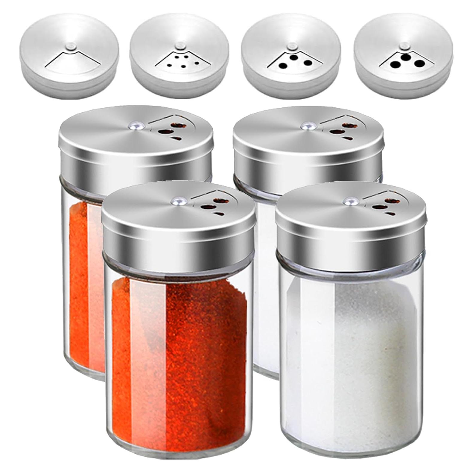 Juego de 4 Saleros y Pimenteros de Vidrio SCWBOEII 85g