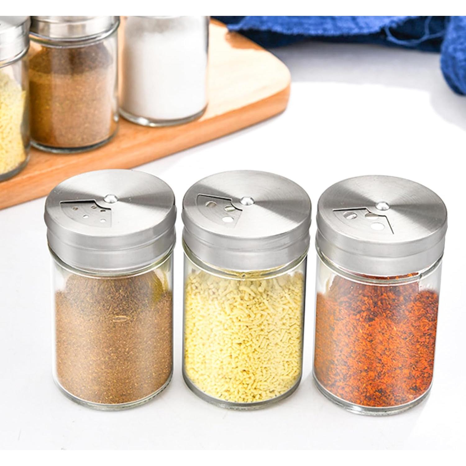 Juego de 4 Saleros y Pimenteros de Vidrio SCWBOEII 85g