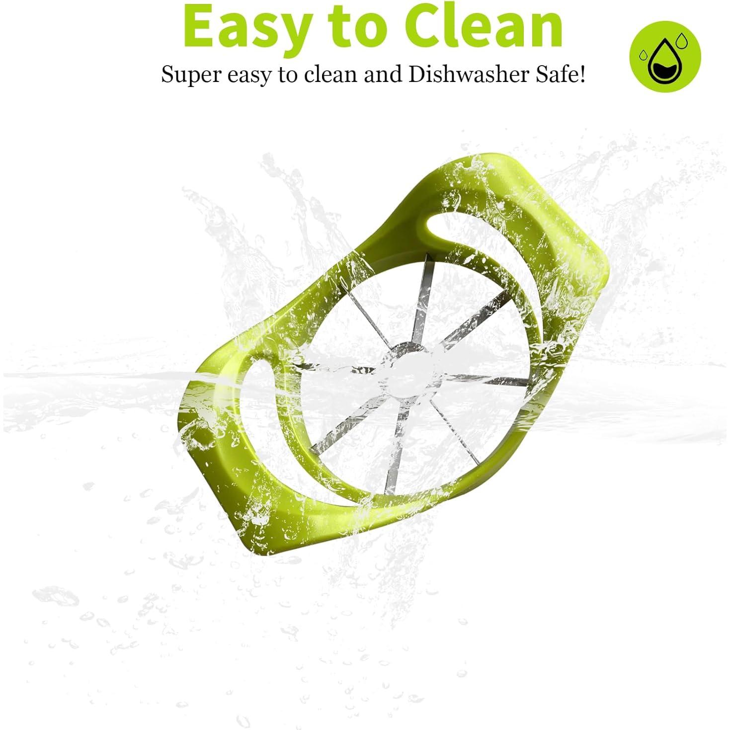 Cortadores de Manzana Herego 2 Piezas Acero Inoxidable 8 Cuchillas