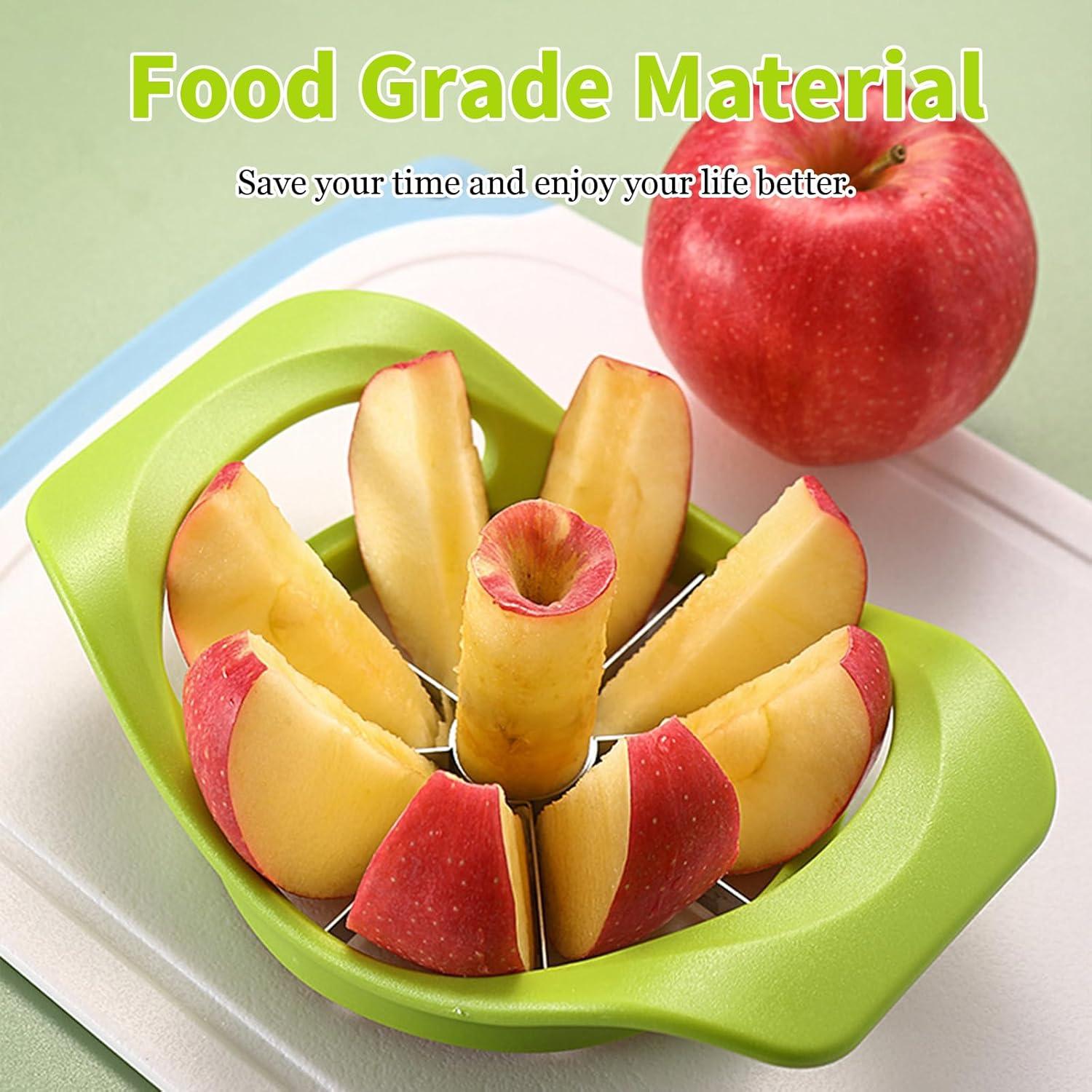 Cortadores de Manzana Herego 2 Piezas Acero Inoxidable 8 Cuchillas