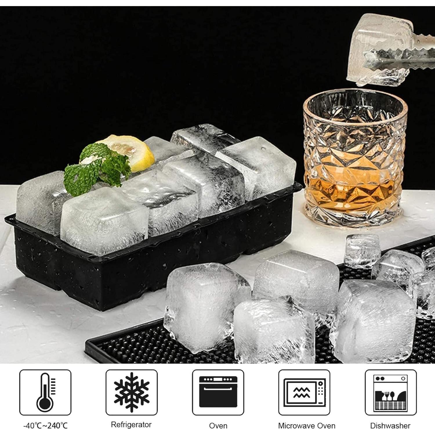 Bandeja de Hielo LessMo con Tapa - 2 Moldes de Silicona Grande