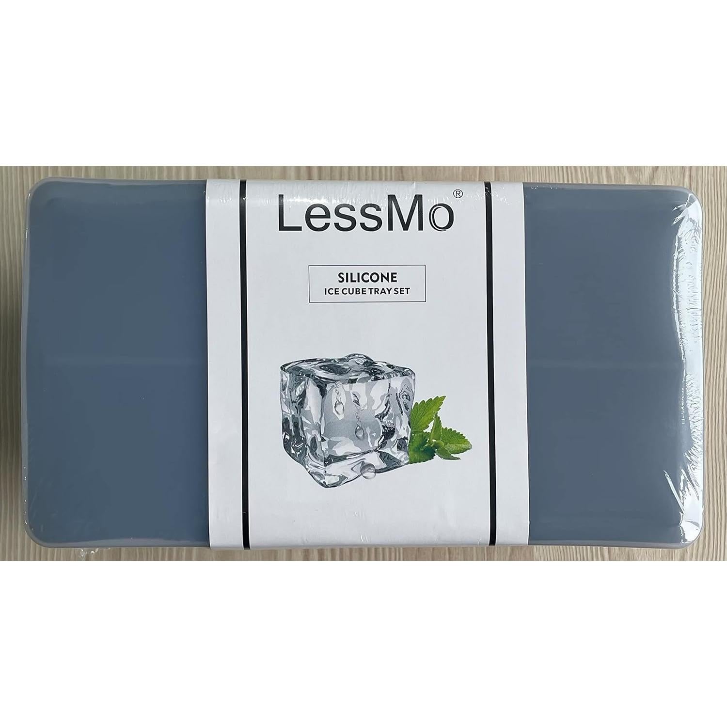 Bandeja de Hielo LessMo con Tapa - 2 Moldes de Silicona Grande