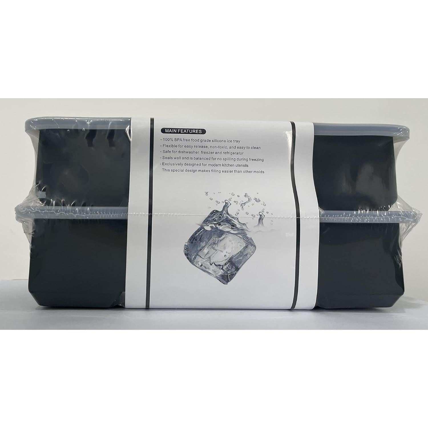 Bandeja de Hielo LessMo con Tapa - 2 Moldes de Silicona Grande