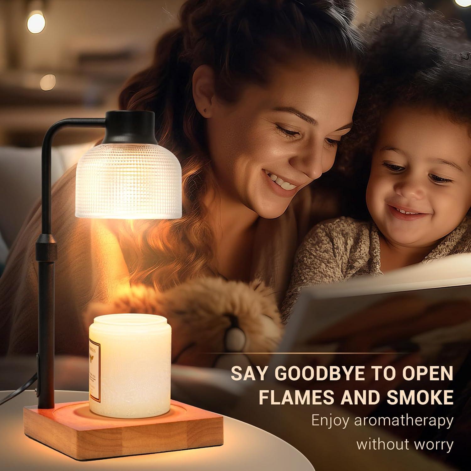 Lámpara Calentadora de Velas KLL Vintage con Temporizador 50W