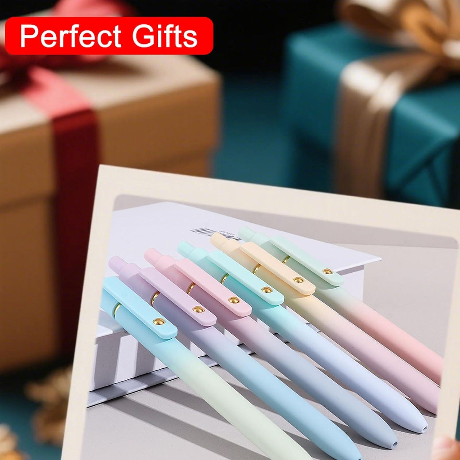 Bolígrafos de Gel ITAWIXS 0.5mm Tinta Negra Secado Rápido 6 Pcs