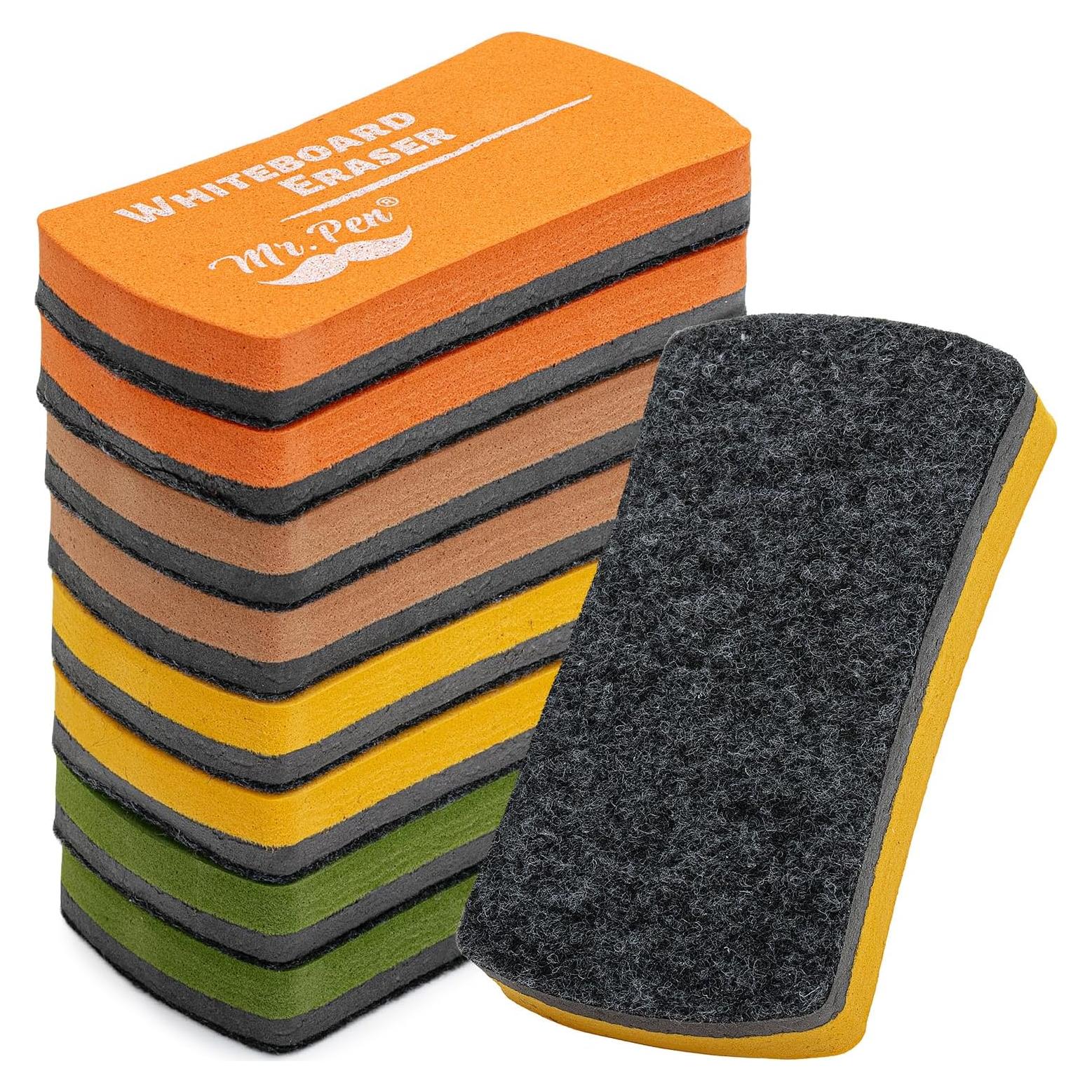 Borradores Magnéticos para Pizarra Blanca Mr. Pen - 8 Colores Terrosos