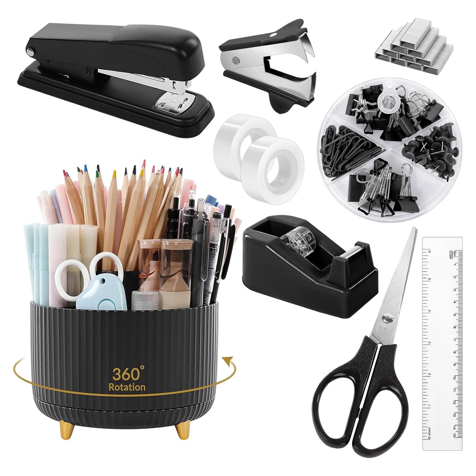 Juego de Suministros de Oficina SKYDUE Negro 10 Piezas