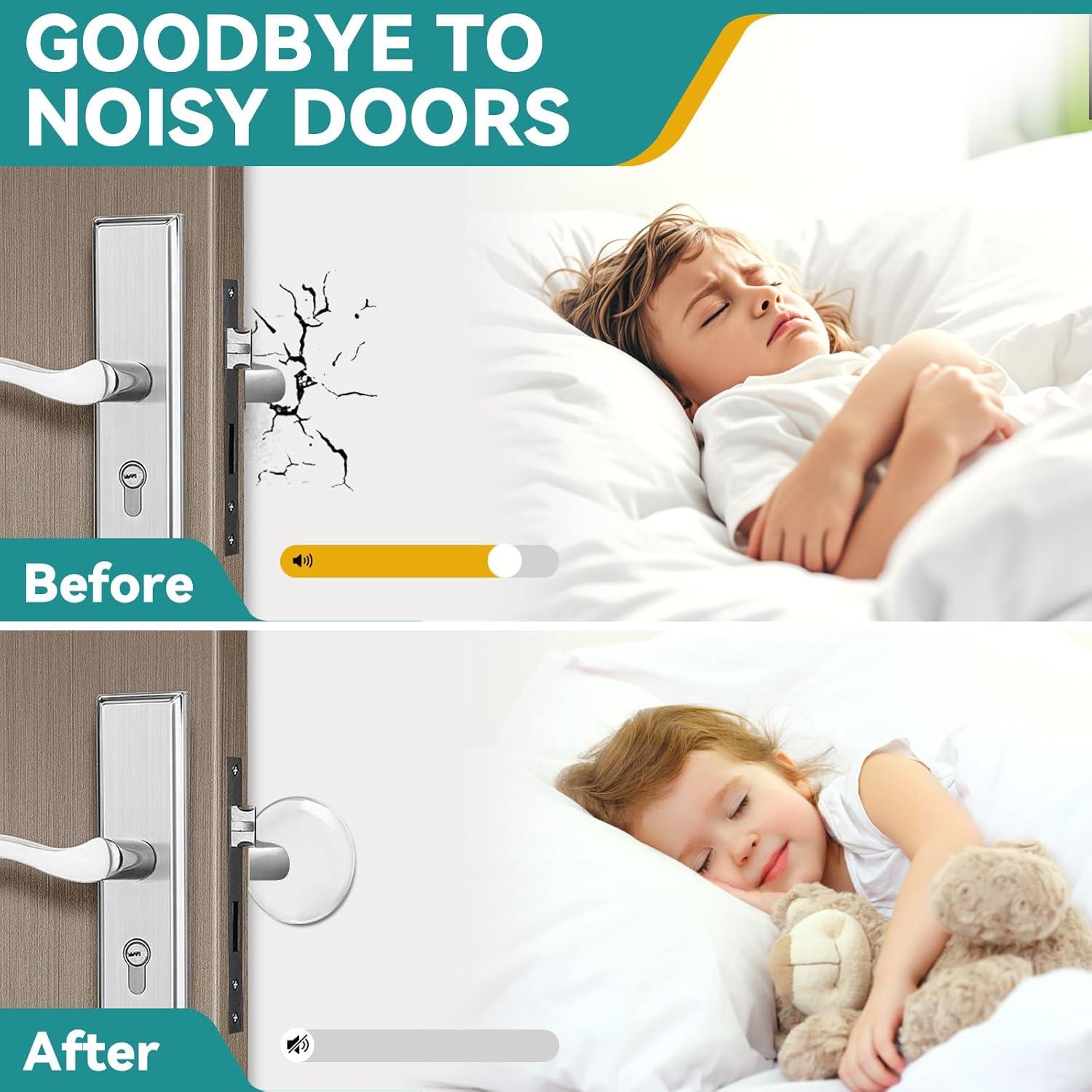 Topes de puerta autoadhesivos Etybetopstar 6PCS 5.08cm Silicona