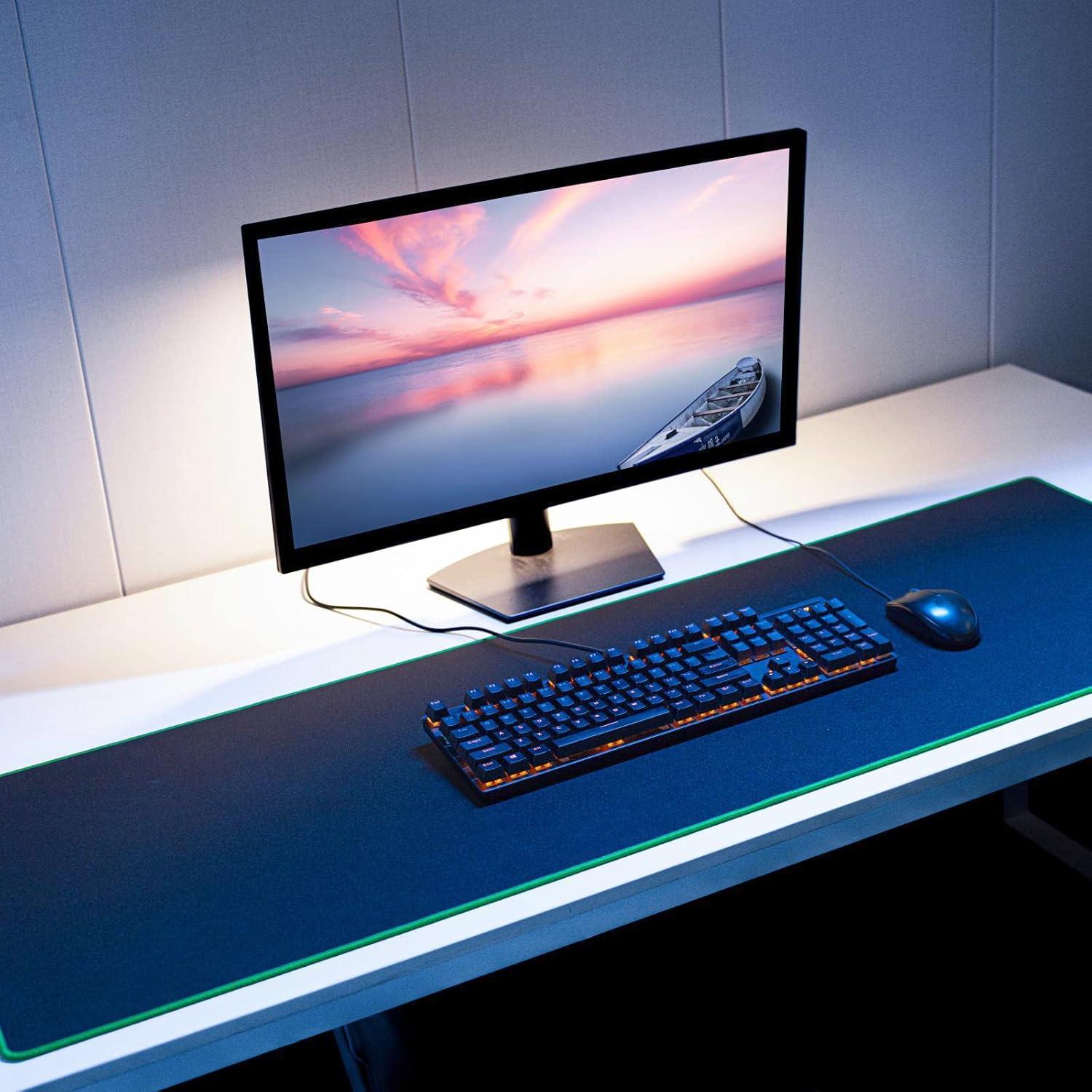 Alfombrilla de Ratón Wolaile Negra 45.72x35.56 cm Antideslizante