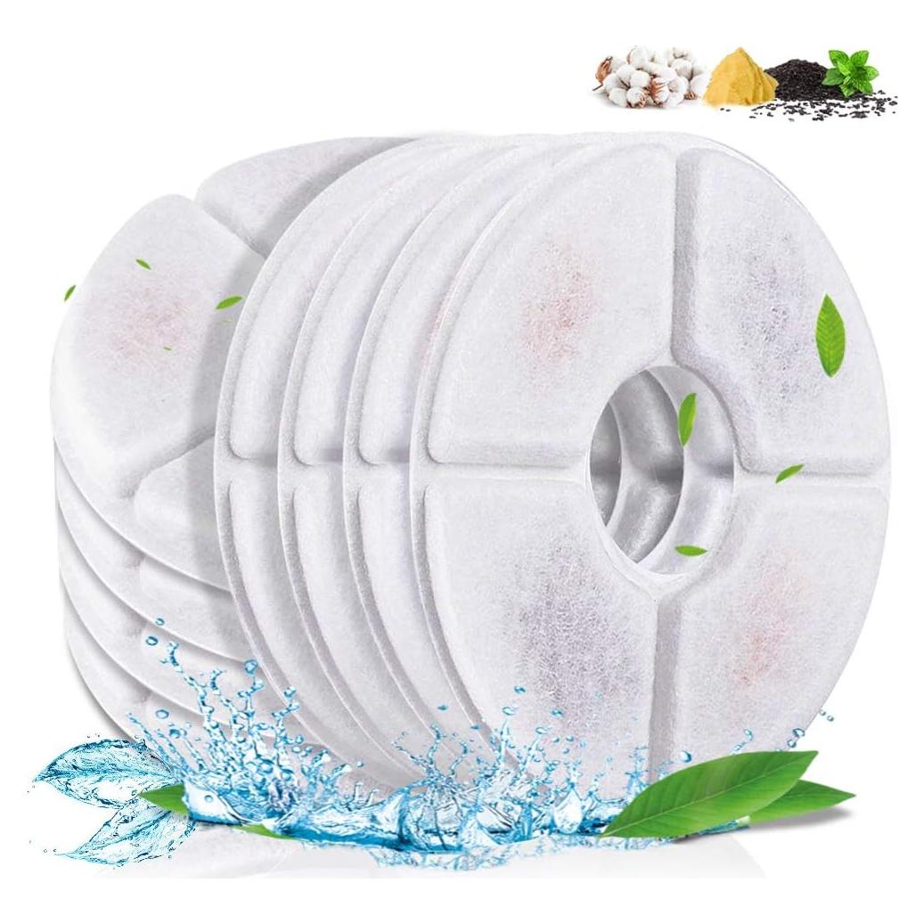 Filtros de Reemplazo para Fuente de Mascotas Comsmart - 8 Piezas