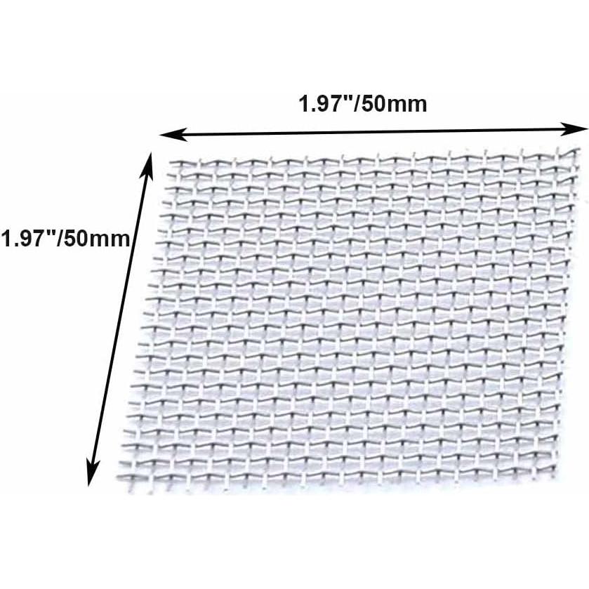 20 Almohadillas de Malla de Alambre Acero Inoxidable Woogim 5x5cm