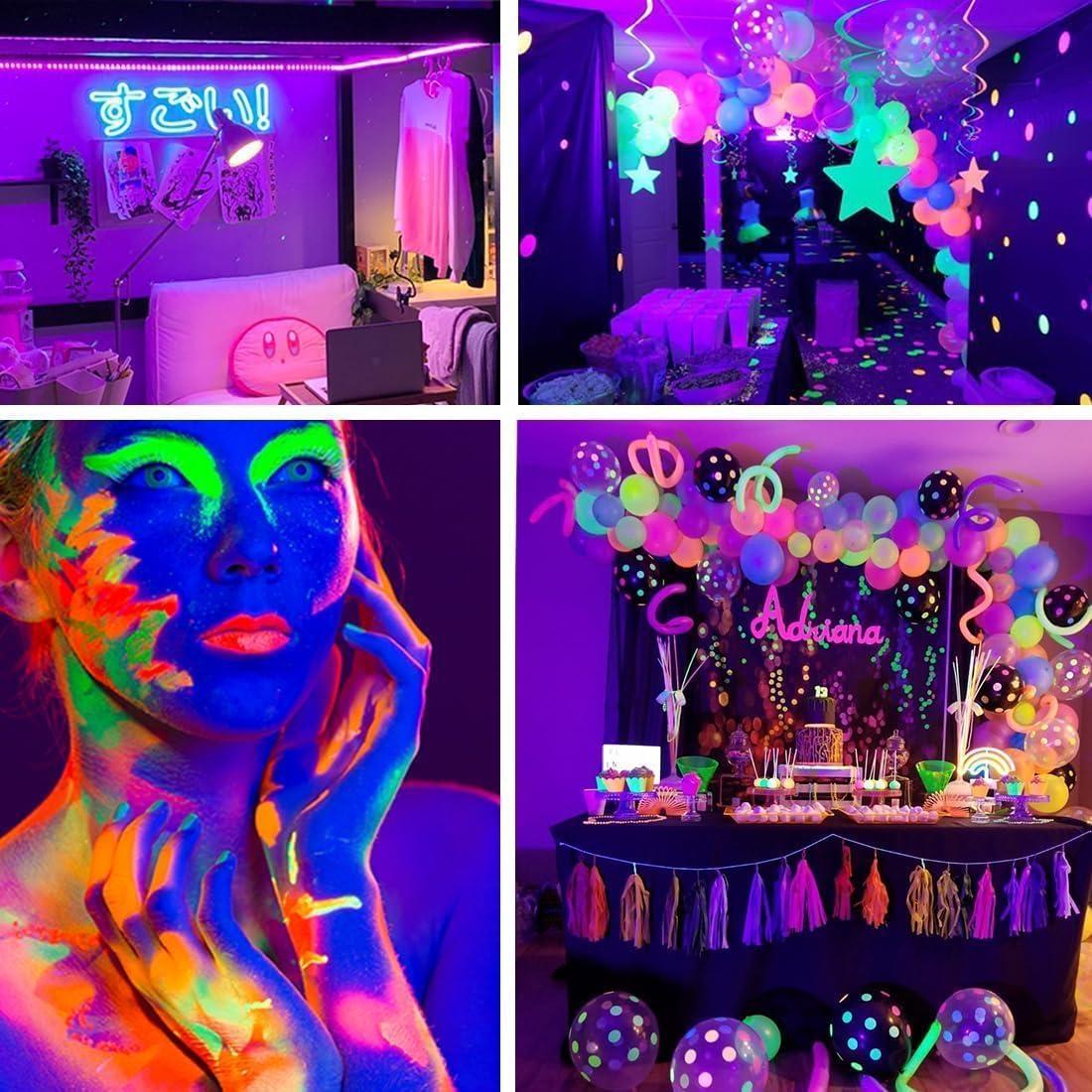 Tira de luz negra LED 5M LOPIZH con control remoto 300 LEDs