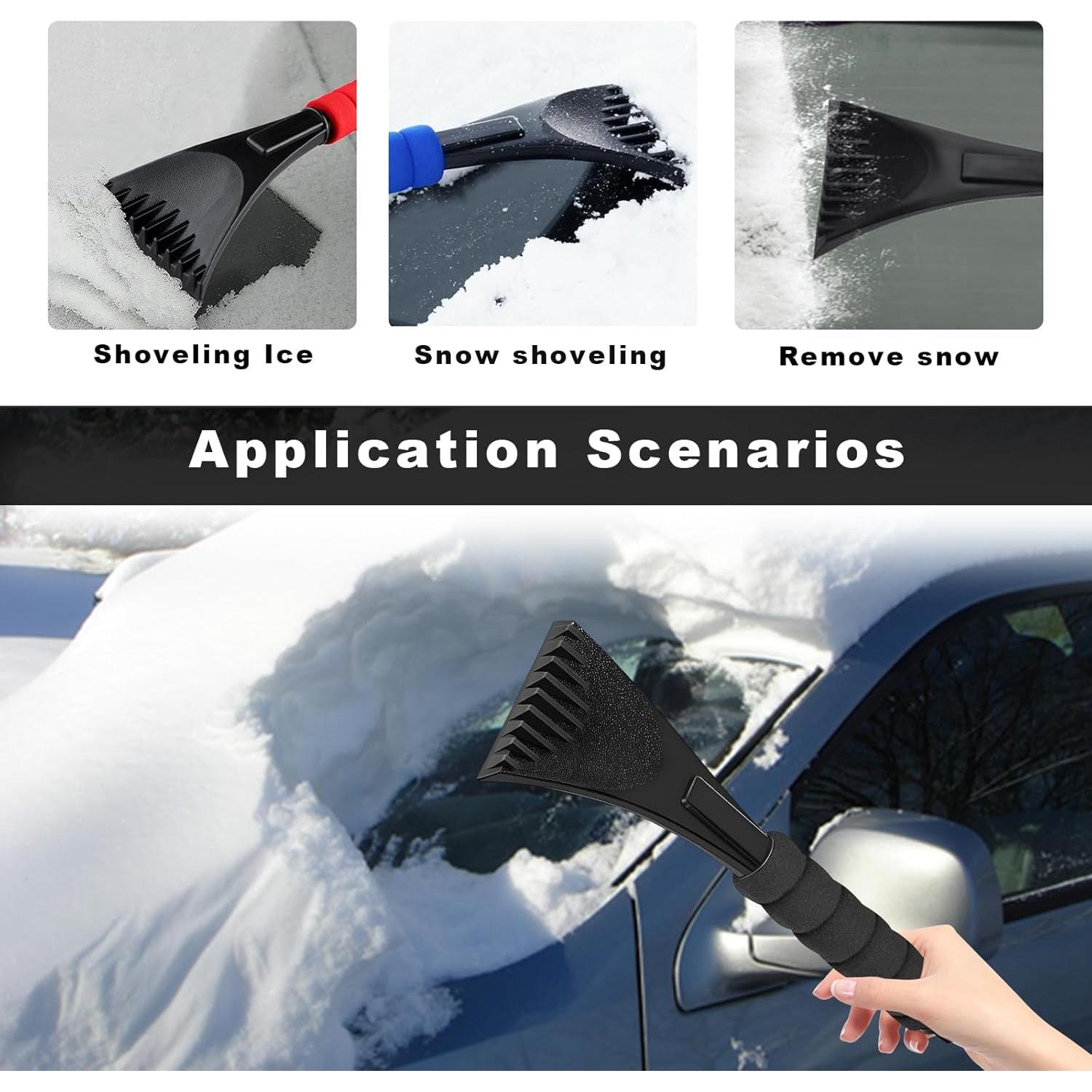 Raspador de Hielo para Parabrisas Ohleats 30.48 cm Antirayaduras