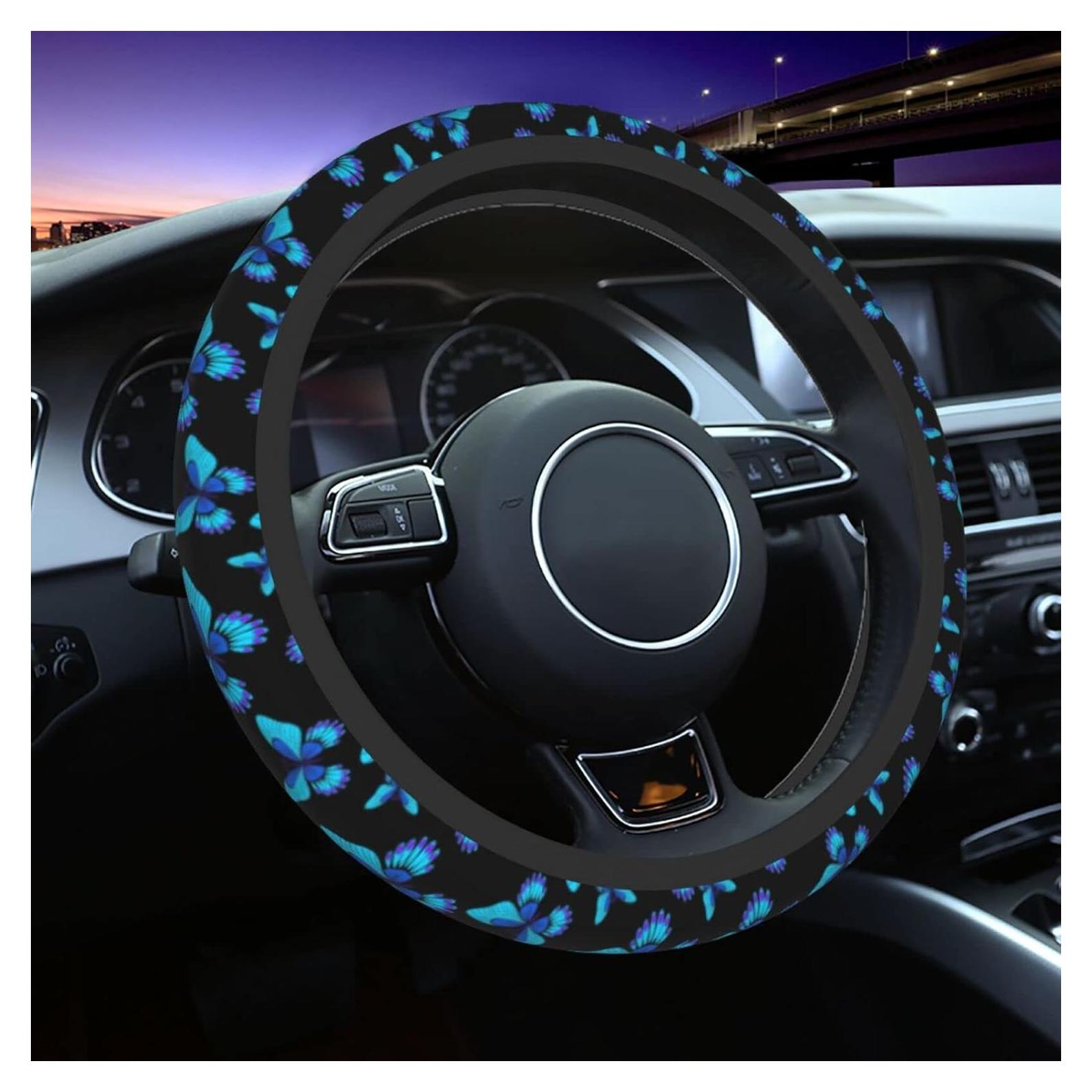 Cubierta de Volante Neopreno Antideslizante Sanghing 38.1 cm Azul