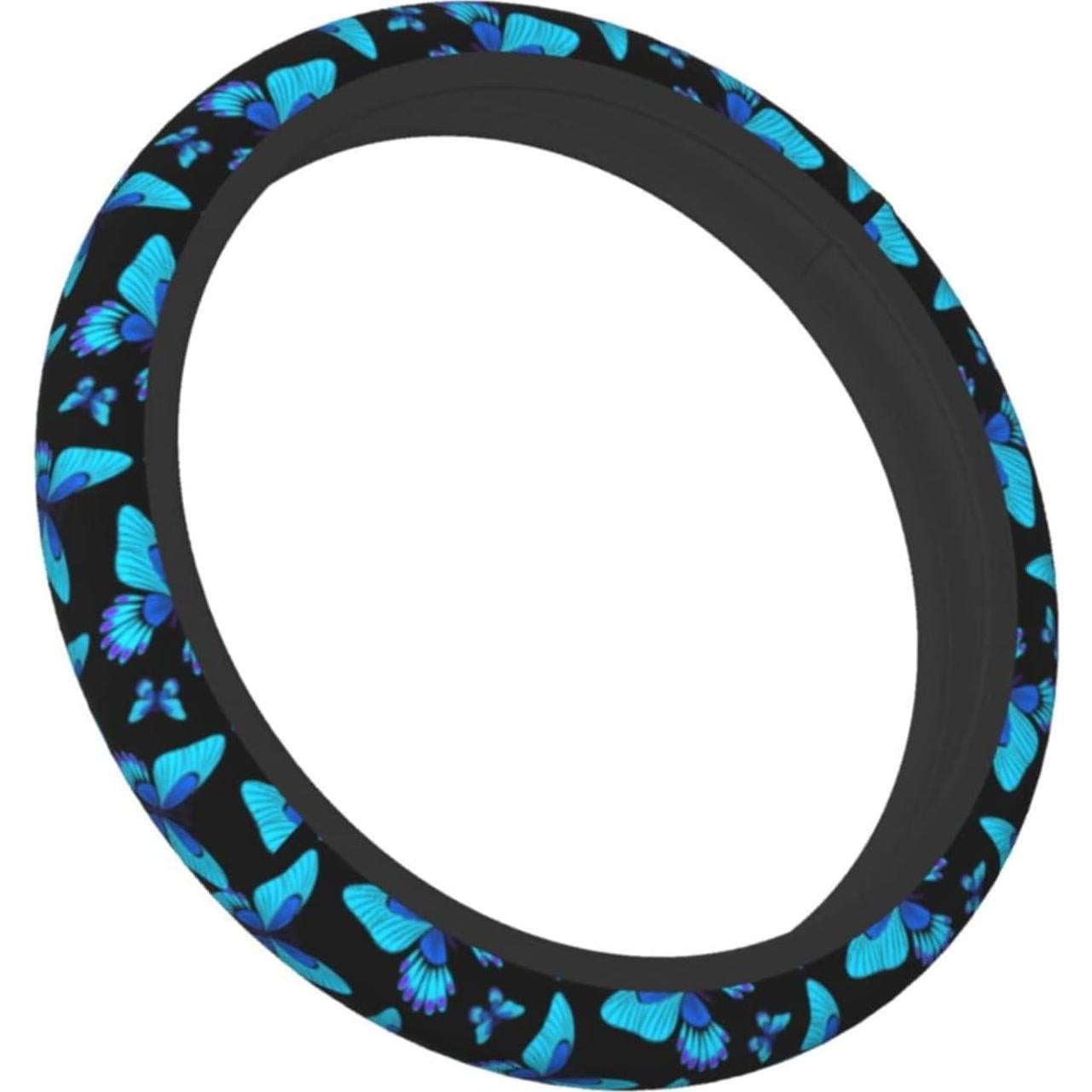 Cubierta de Volante Neopreno Antideslizante Sanghing 38.1 cm Azul