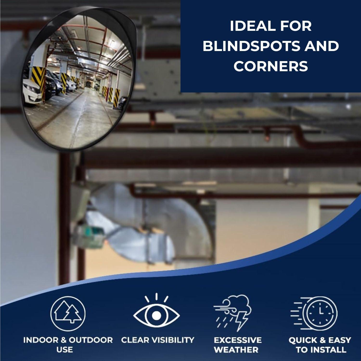 Espejo Convexo de Seguridad Kiloxa 30.48 cm Ajustable