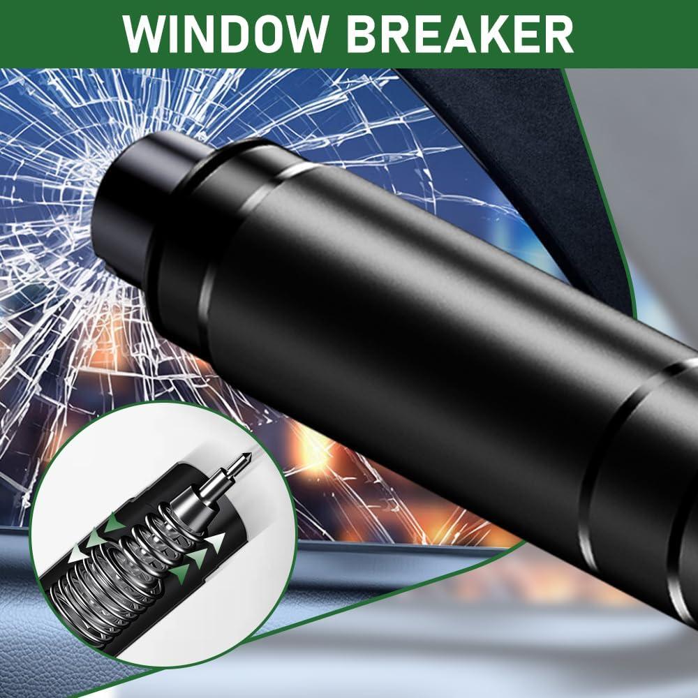 Paquete de 2 Martillos de Seguridad GUGUZ Rompedor de Vidrio