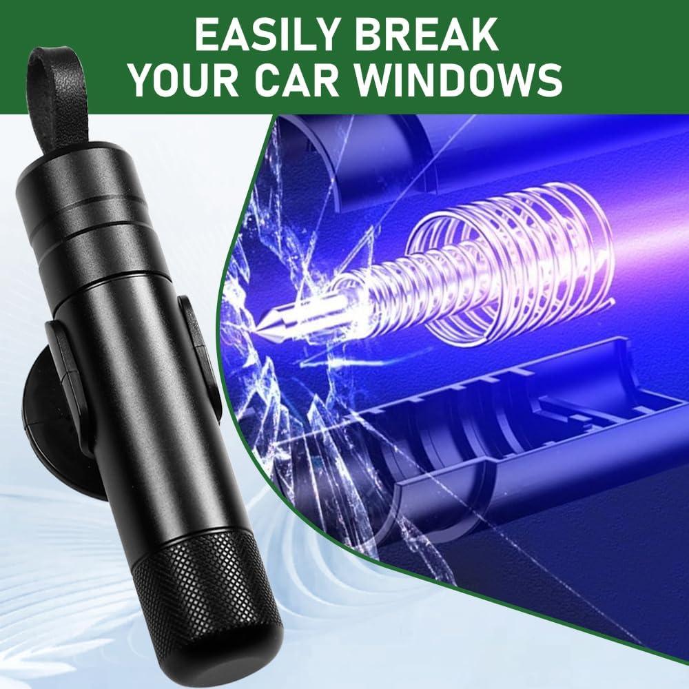 Paquete de 2 Martillos de Seguridad GUGUZ Rompedor de Vidrio