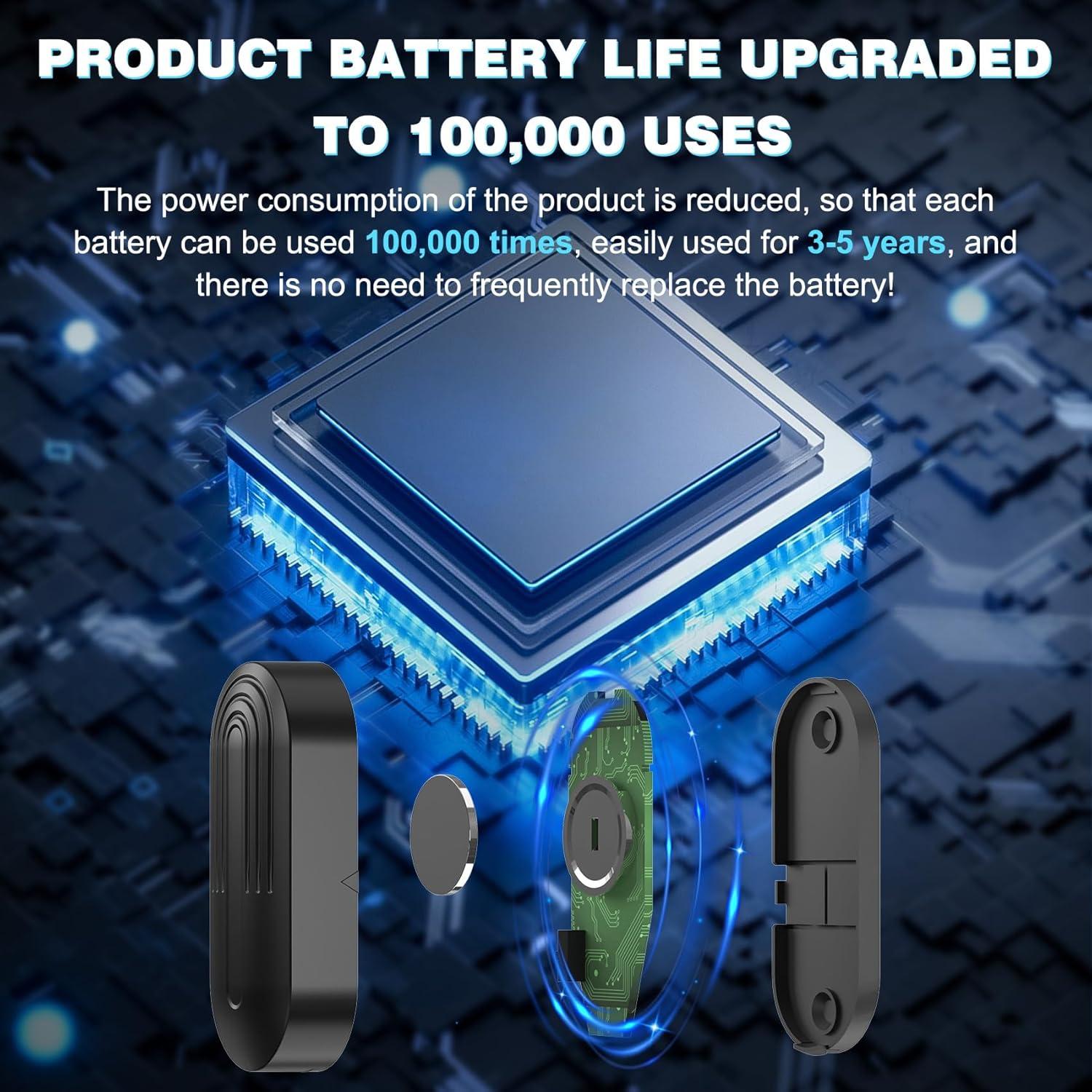 Timbre Inalámbrico SanJie con 3 Sensores y 1 Receptor