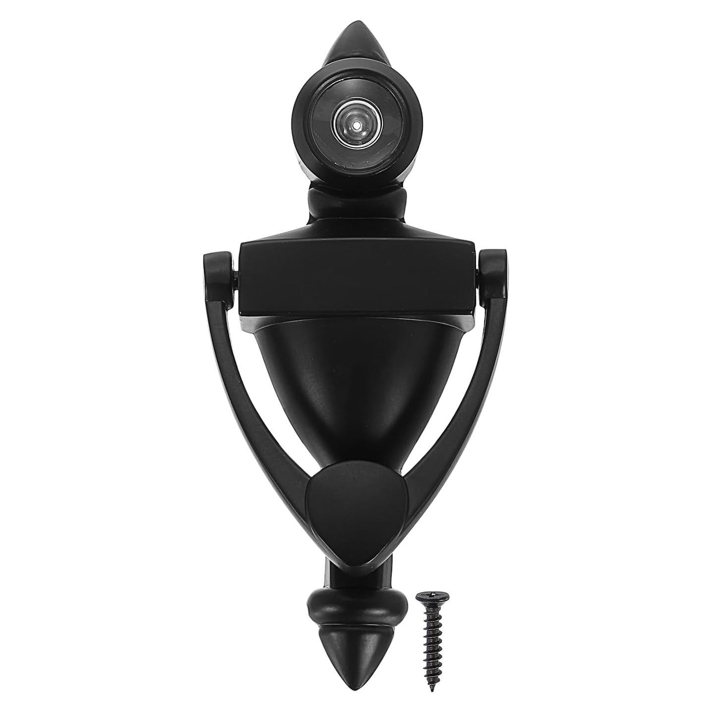 Tirador de puerta con visor PATIKIL 180° Aleación de zinc Negro