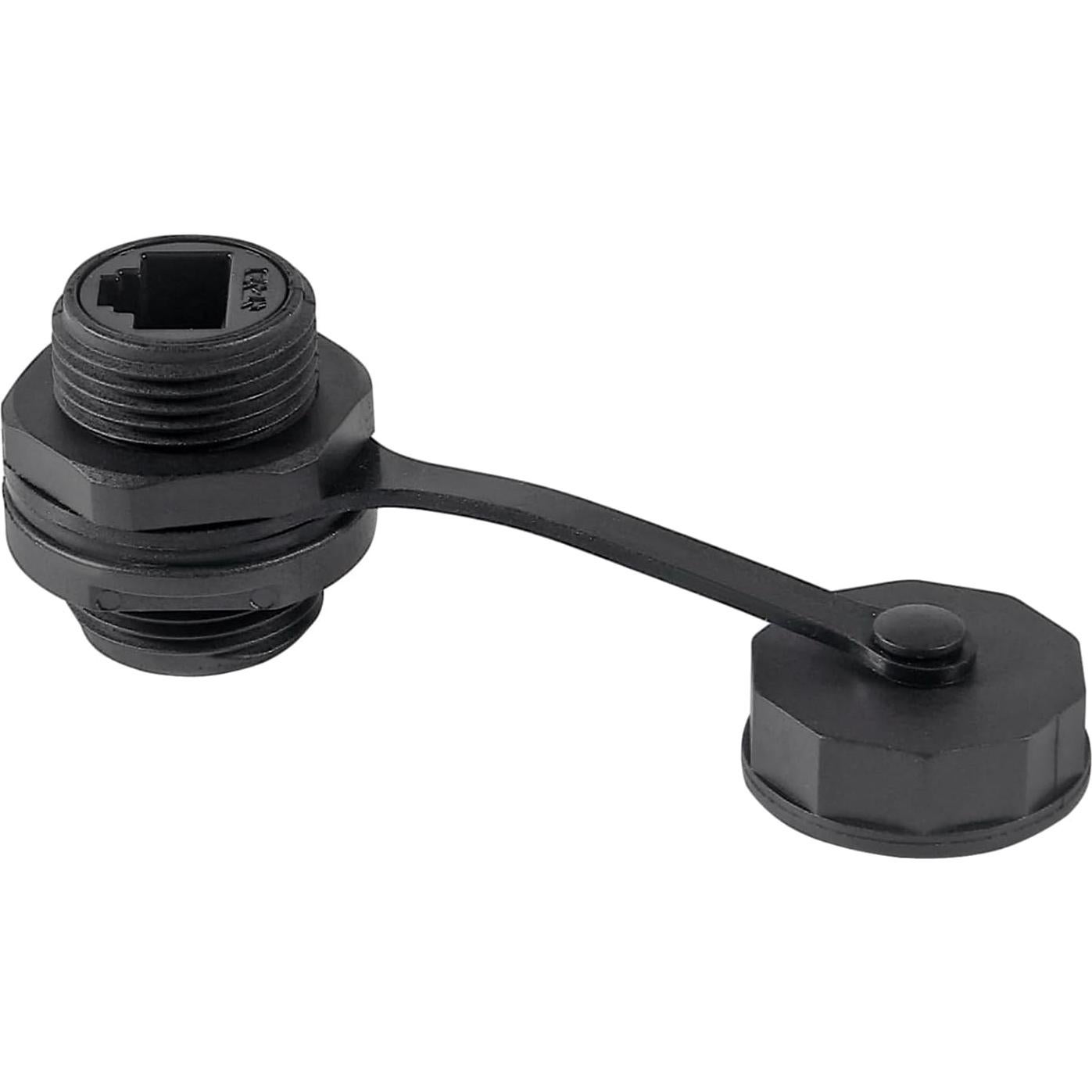 Conector RJ45 CAT6 blindado IP67 para montaje en panel - 10 piezas