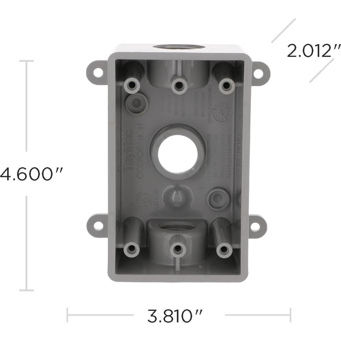 Caja de salida a prueba de agua BELL PSB37550GY 1 gang Gris