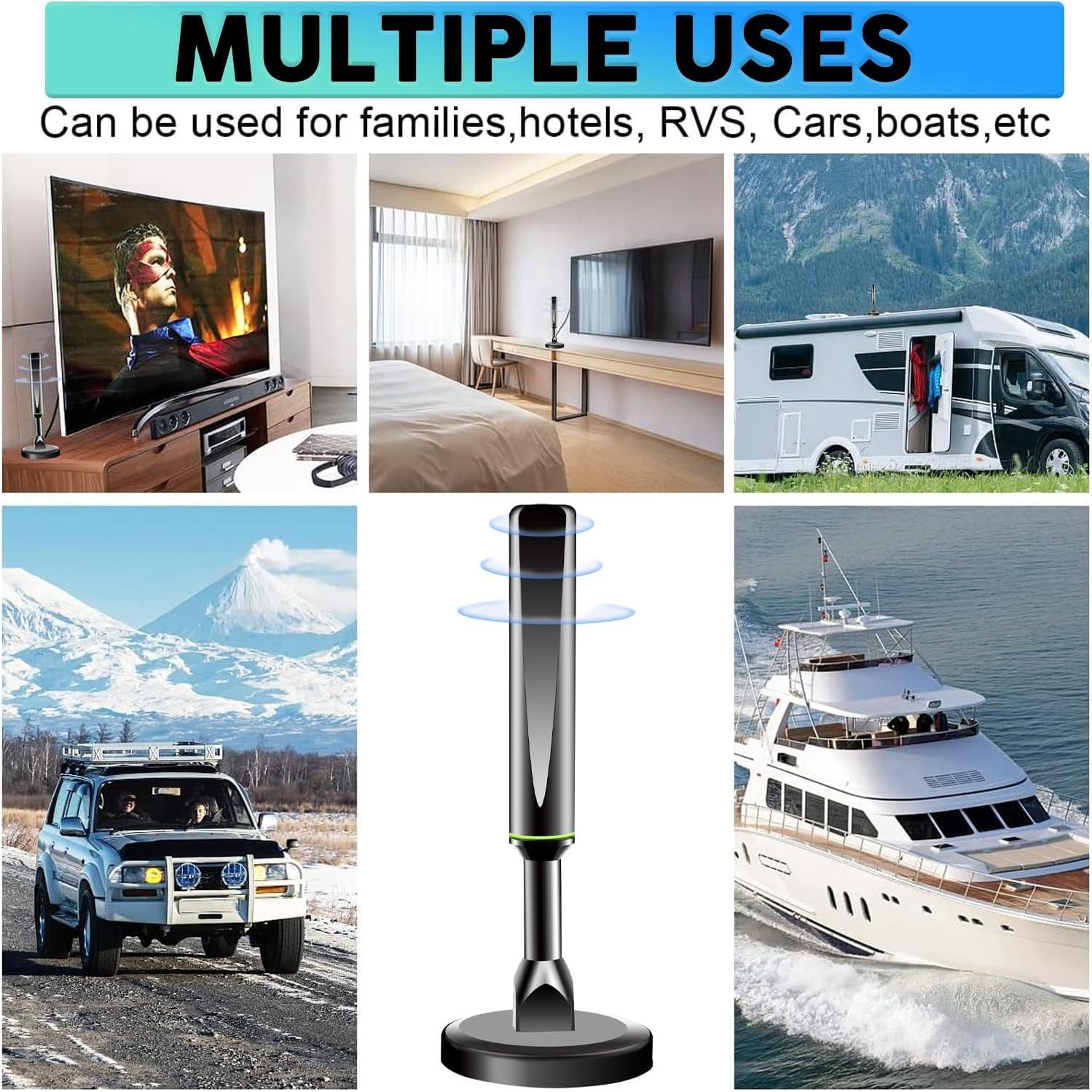 Antena Digital Interior ApexWaveTV AP018 4K 1080P Recepción 360°