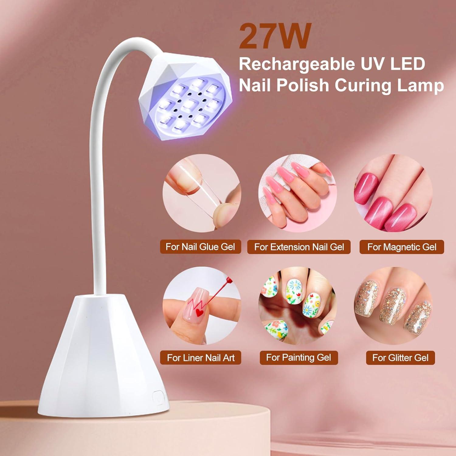 Lámpara de Uñas LED UV Recargable ShineCai M1 27W Portátil