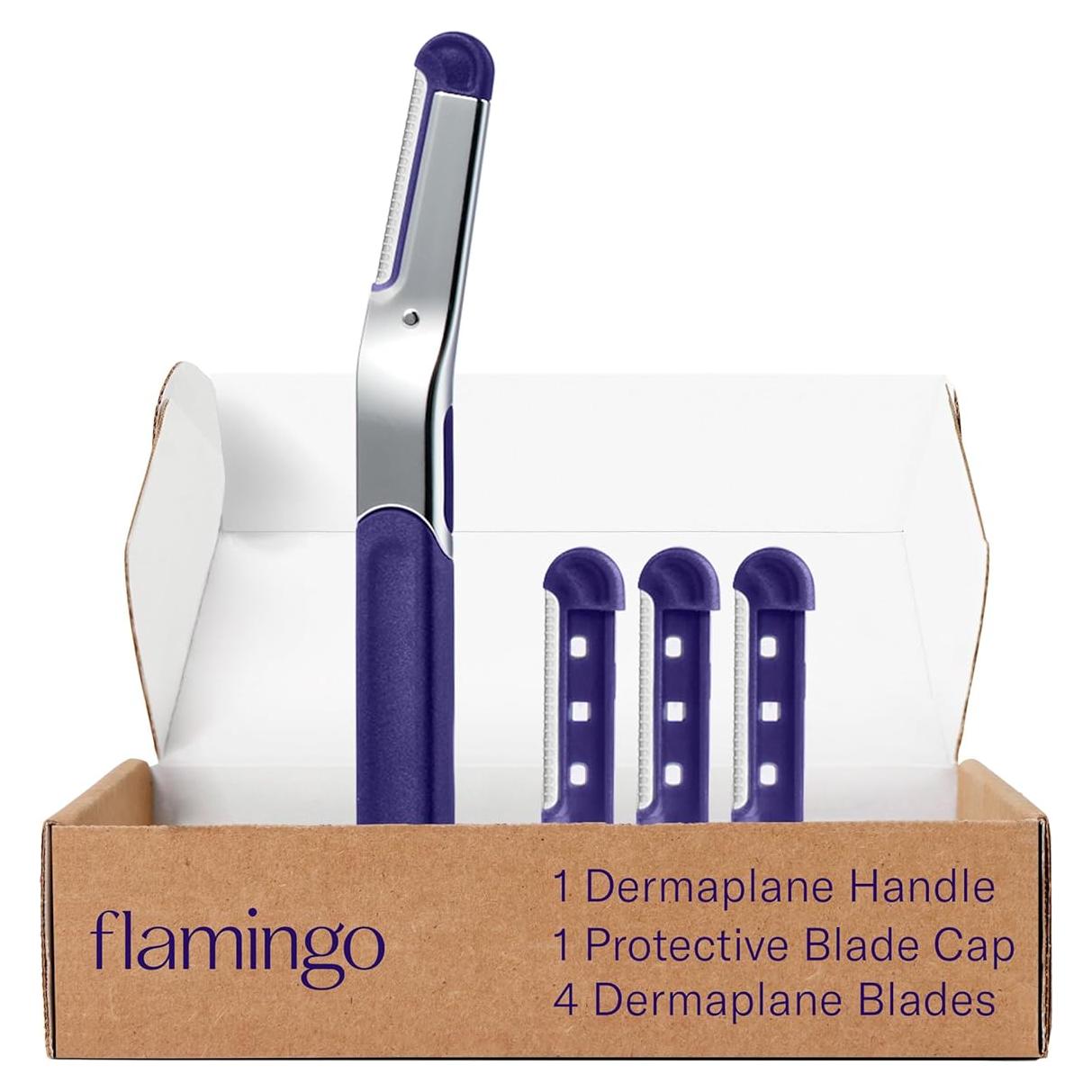 Recambios de cuchillas de dermaplanado Flamingo - 4 unidades