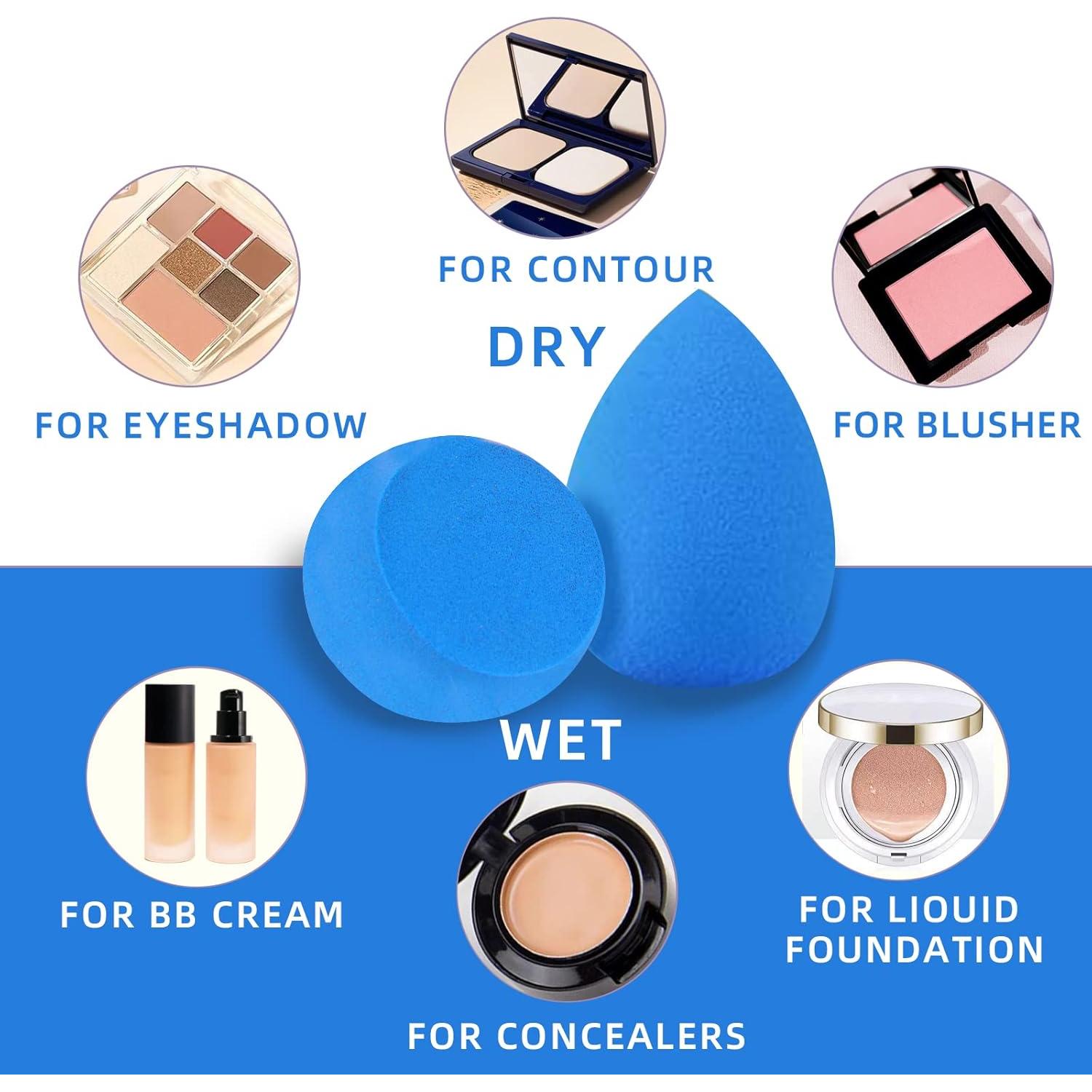 Set de 10 Esponjas de Maquillaje AIMILIQI Multicolores