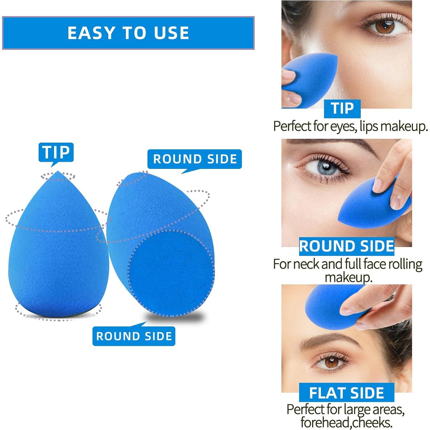 Set de 10 Esponjas de Maquillaje AIMILIQI Multicolores