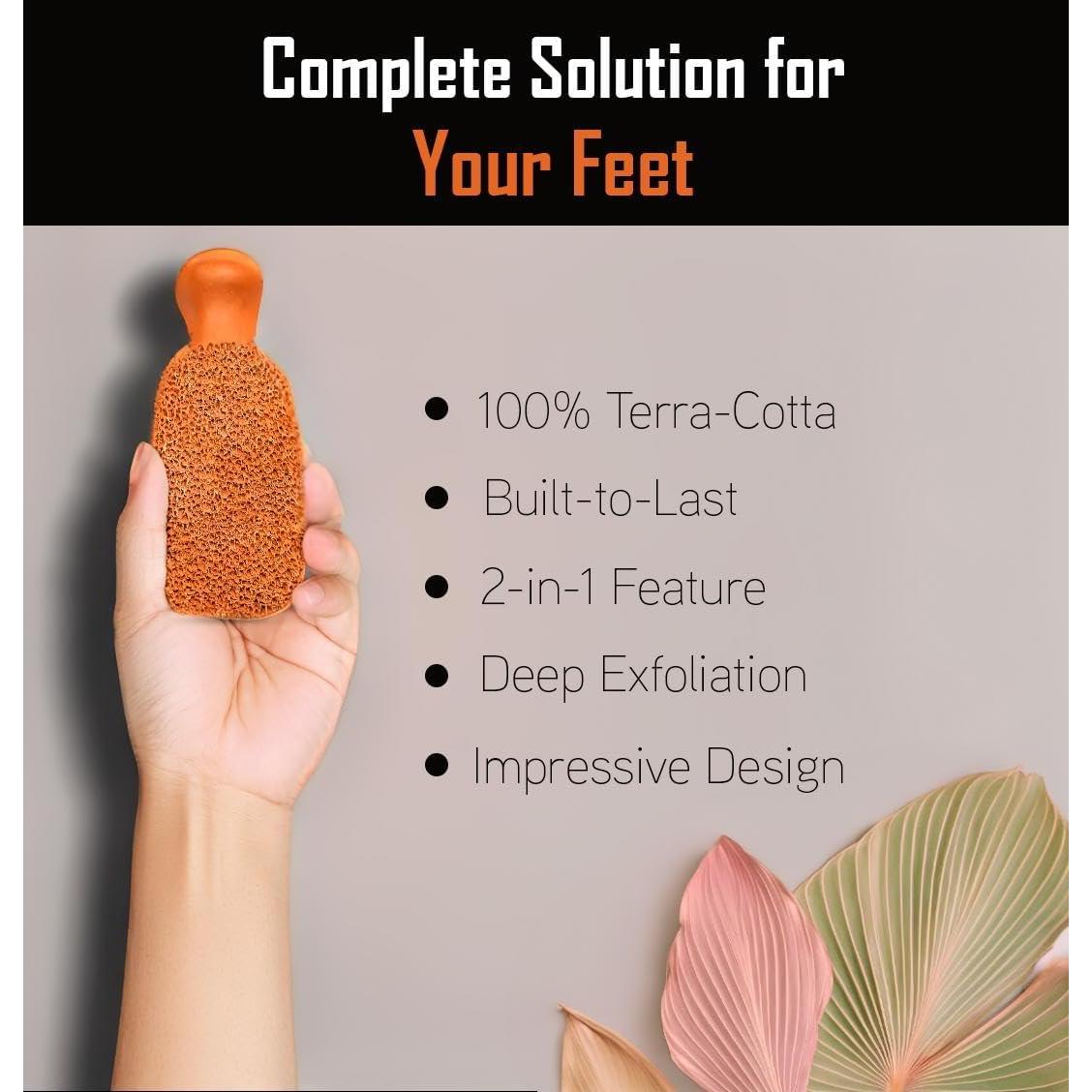 Piedra Pómez Exfoliante ECO TEXTILE para Pies y Manos