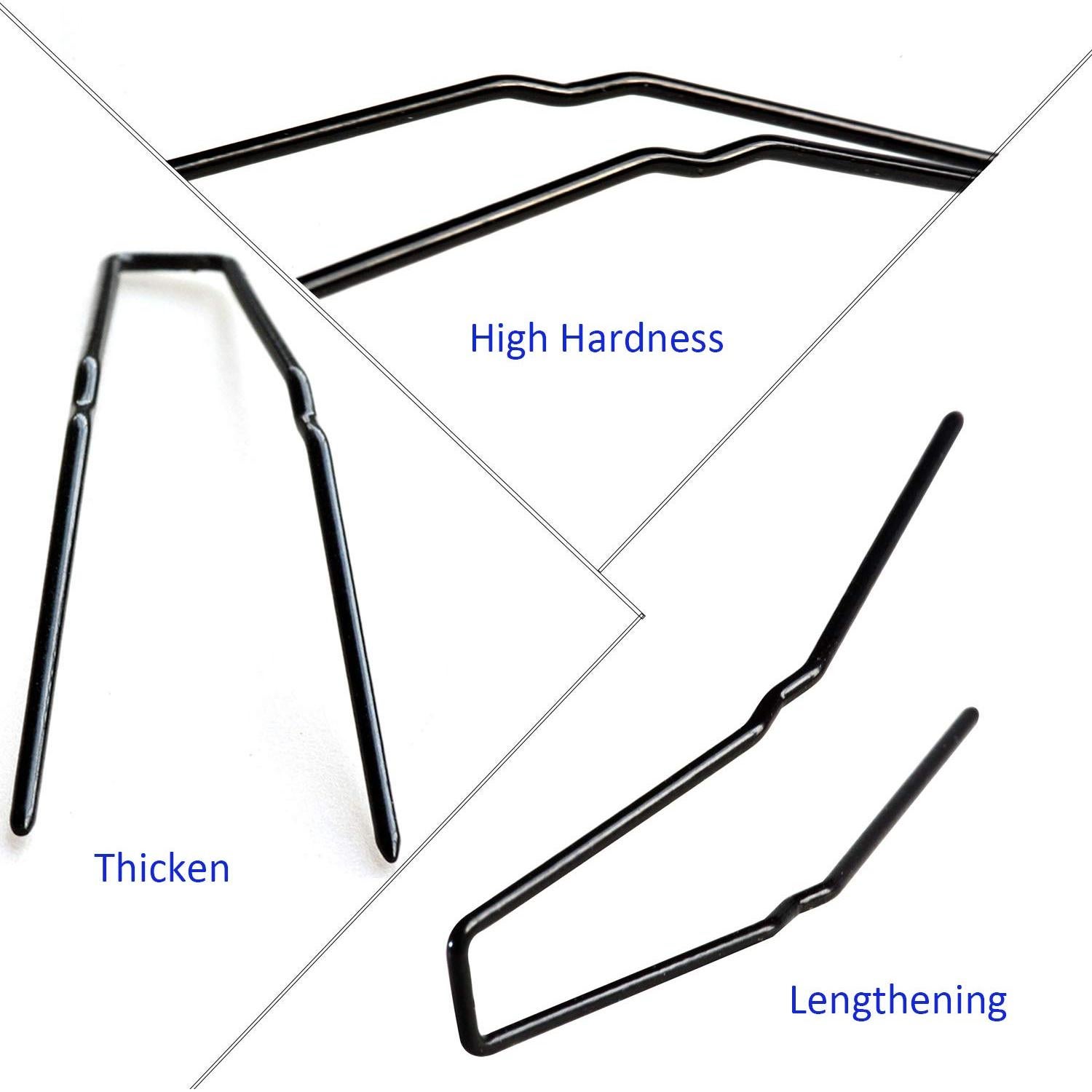 Horquillas para moño ROCST 12 piezas 6.35 cm negras