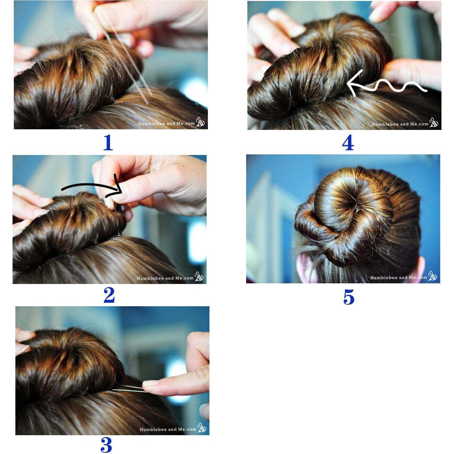 Horquillas para moño ROCST 12 piezas 6.35 cm negras