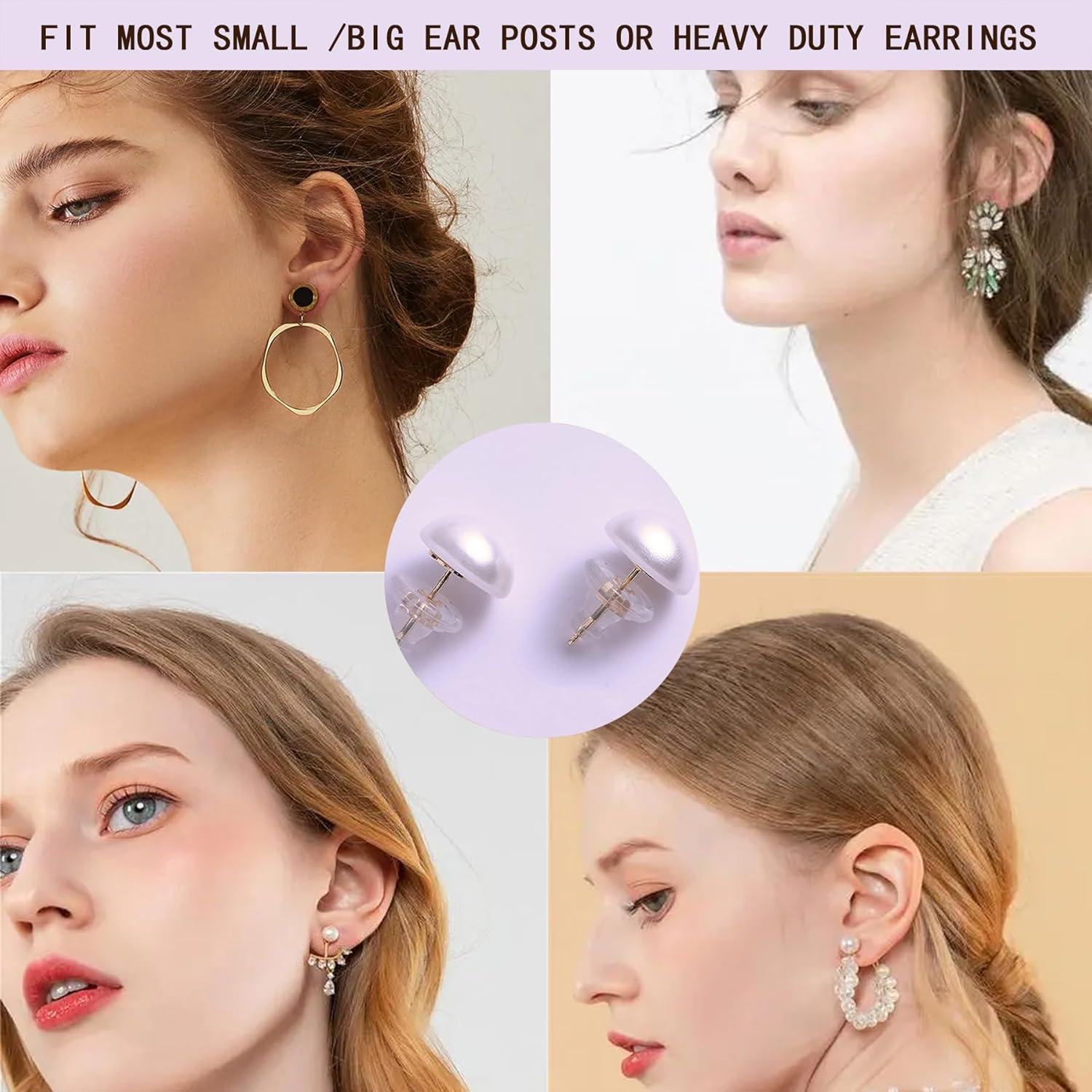 Respaldos de Aretes de Oro 18K Suyeson - 6 Piezas Hipoalergénicos