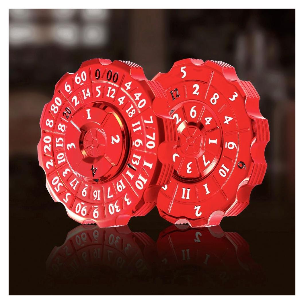 Dados Antiestrés 2-en-1 D&D Aiyouyue Ruleta Metálica