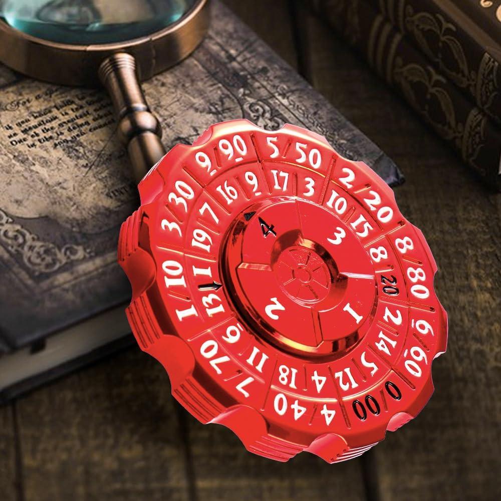 Dados Antiestrés 2-en-1 D&D Aiyouyue Ruleta Metálica