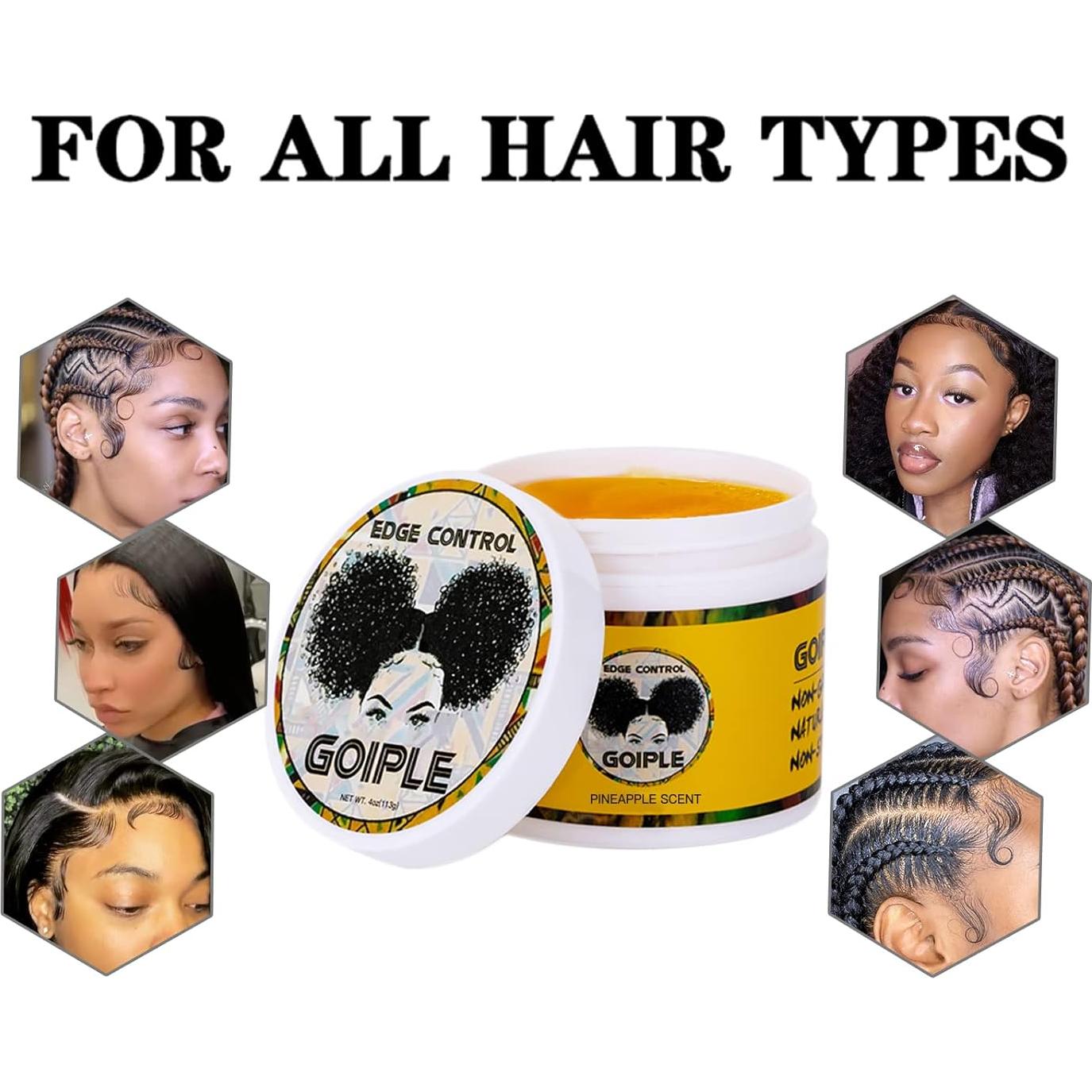 Cera de Control de Bordes Goiple 113.4g Fijación Fuerte No Grasosa