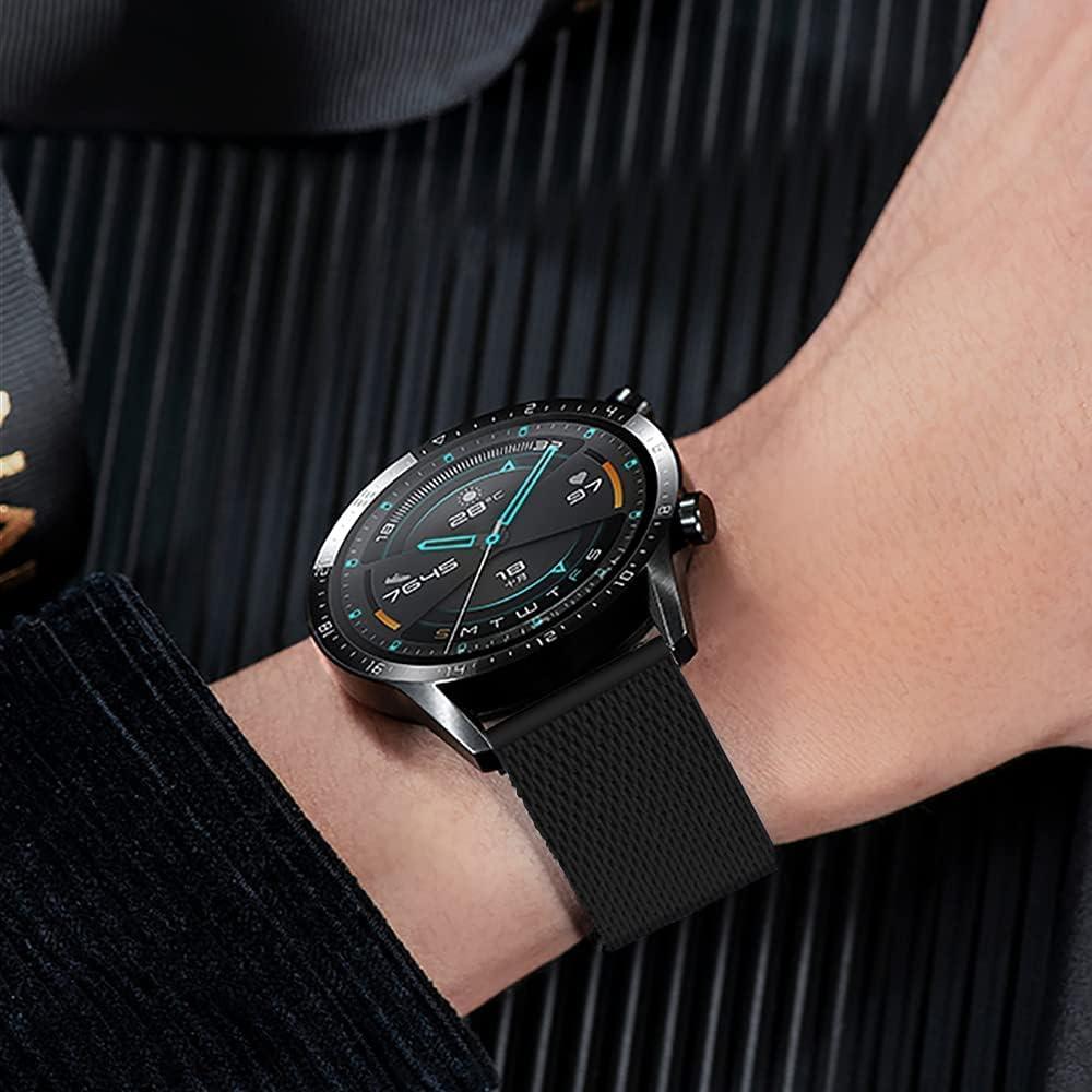 Correa de Reloj de Malla de Acero Inoxidable Moran 18mm Negra