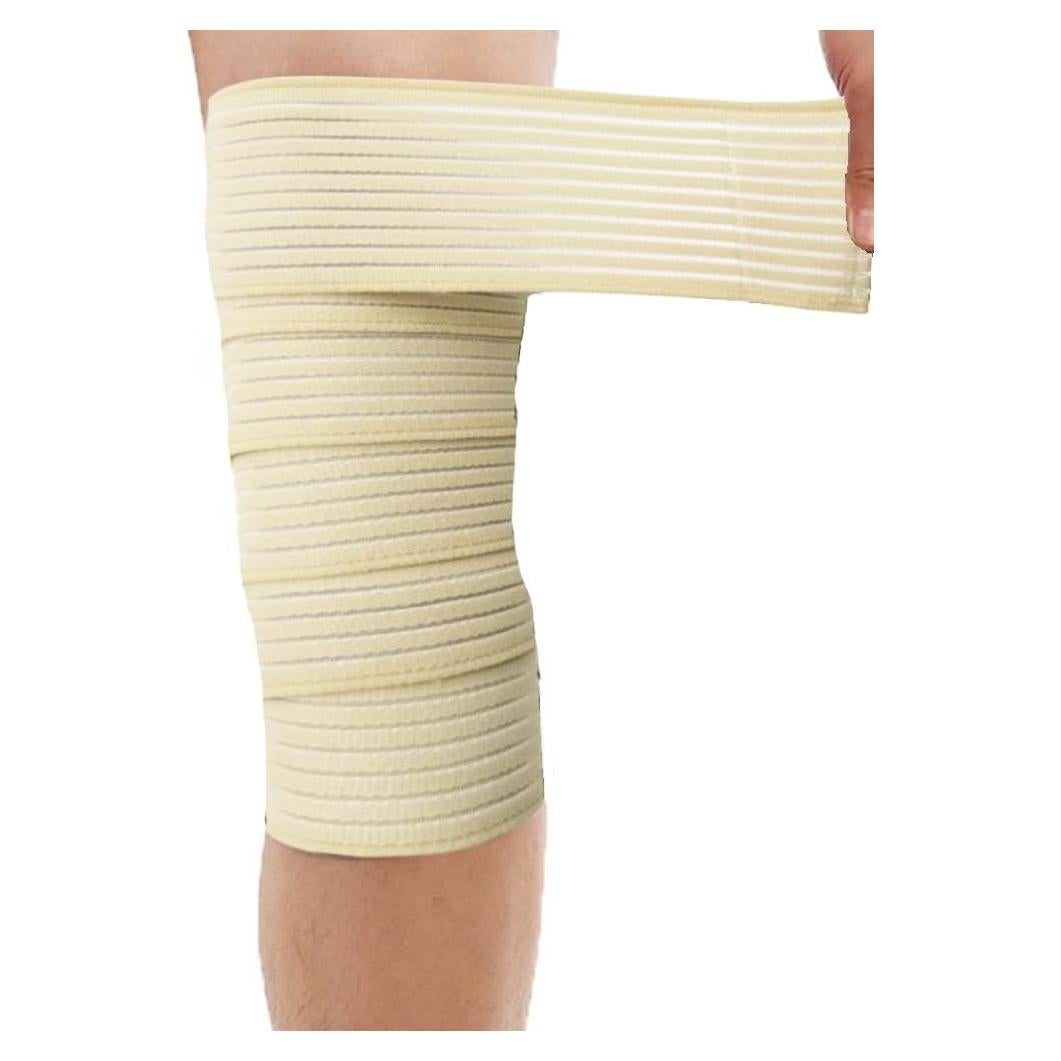 Soporte de Rodilla Elástico YUIHPA 180 cm Beige para Dolor Articular