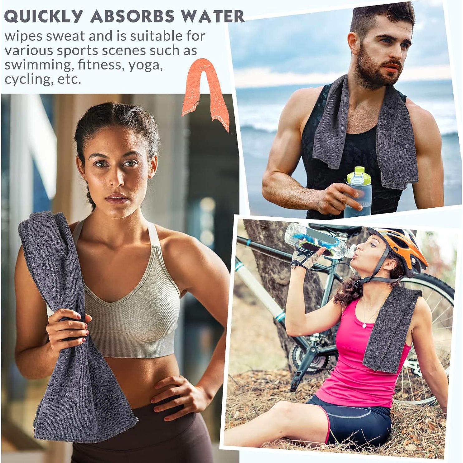 Toallas de Microfibra Handepo 12 Pcs 30x76 cm Absorbentes