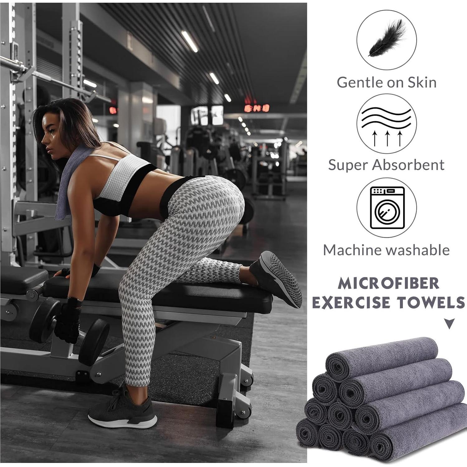 Toallas de Microfibra Handepo 12 Pcs 30x76 cm Absorbentes