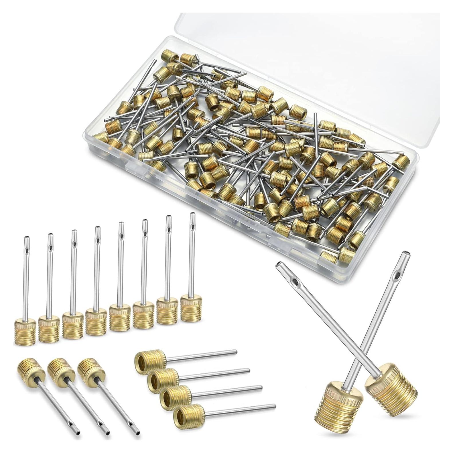 WILLBOND 100 Agujas de Bomba de Pelotas de Acero Inoxidable