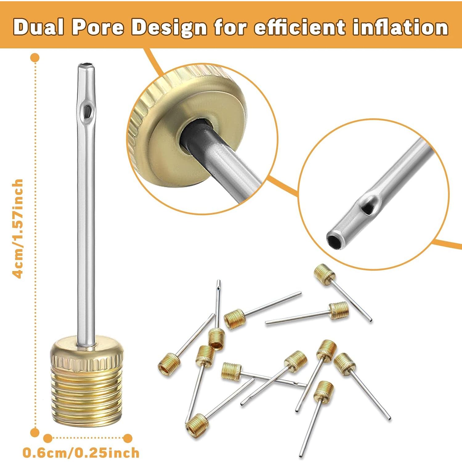 WILLBOND 100 Agujas de Bomba de Pelotas de Acero Inoxidable