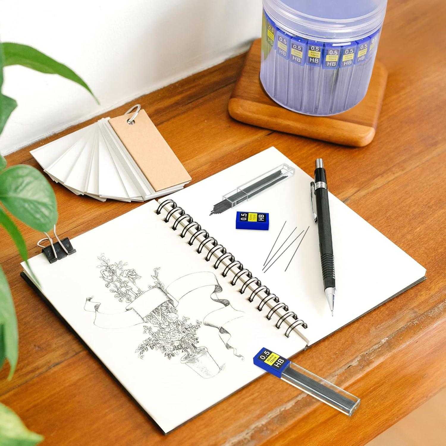 Recargas de Plomo 0.5 mm Morepack - 840 Piezas HB Resistentes