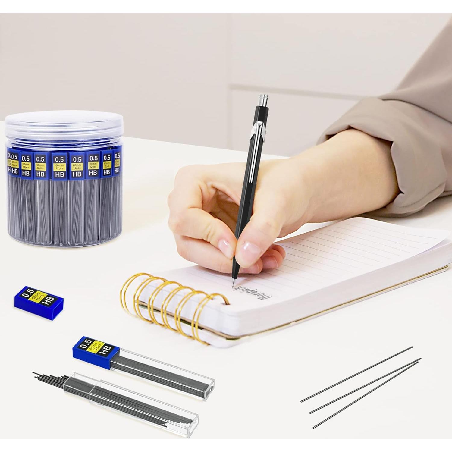 Recargas de Plomo 0.5 mm Morepack - 840 Piezas HB Resistentes