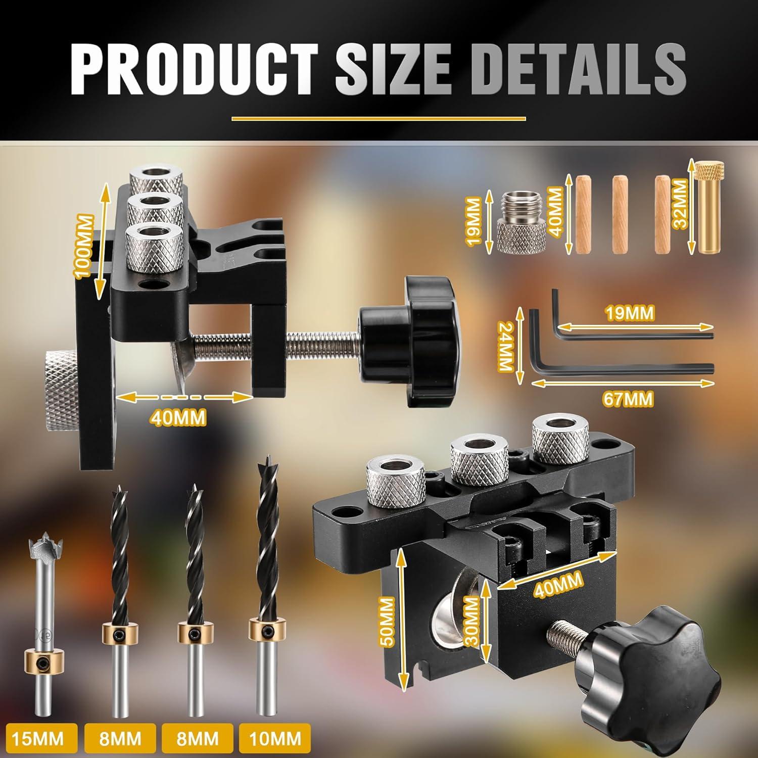 Plantilla de Agujeros de Pocket GQGP 3 en 1 Ajustable