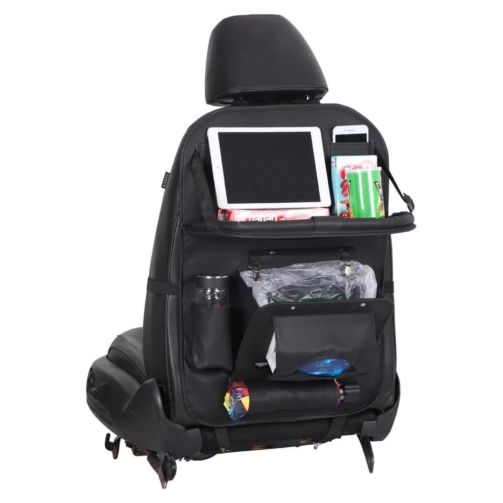 Organizador de Asiento Trasero HURESON con Basurero y Mesa Plegable