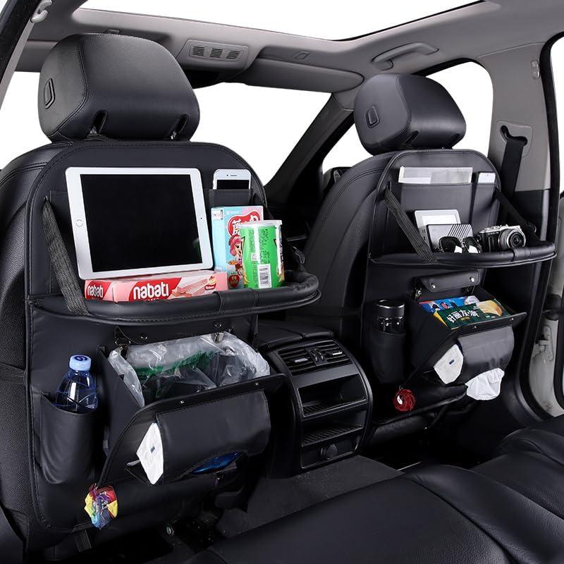 Organizador de Asiento Trasero HURESON con Basurero y Mesa Plegable