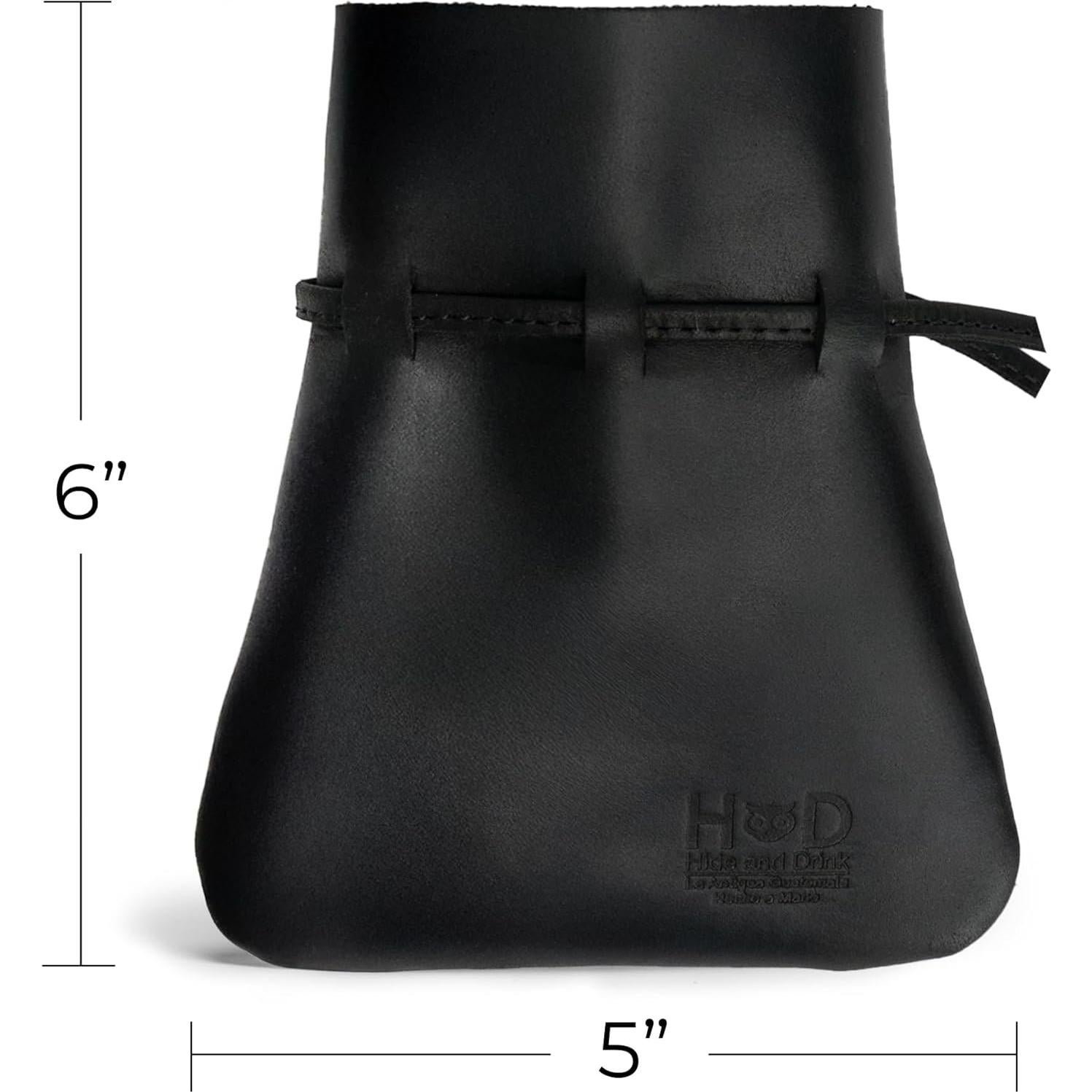 Bolsa de Monedas Medieval Hide & Drink - Cuero de Grano Completo M